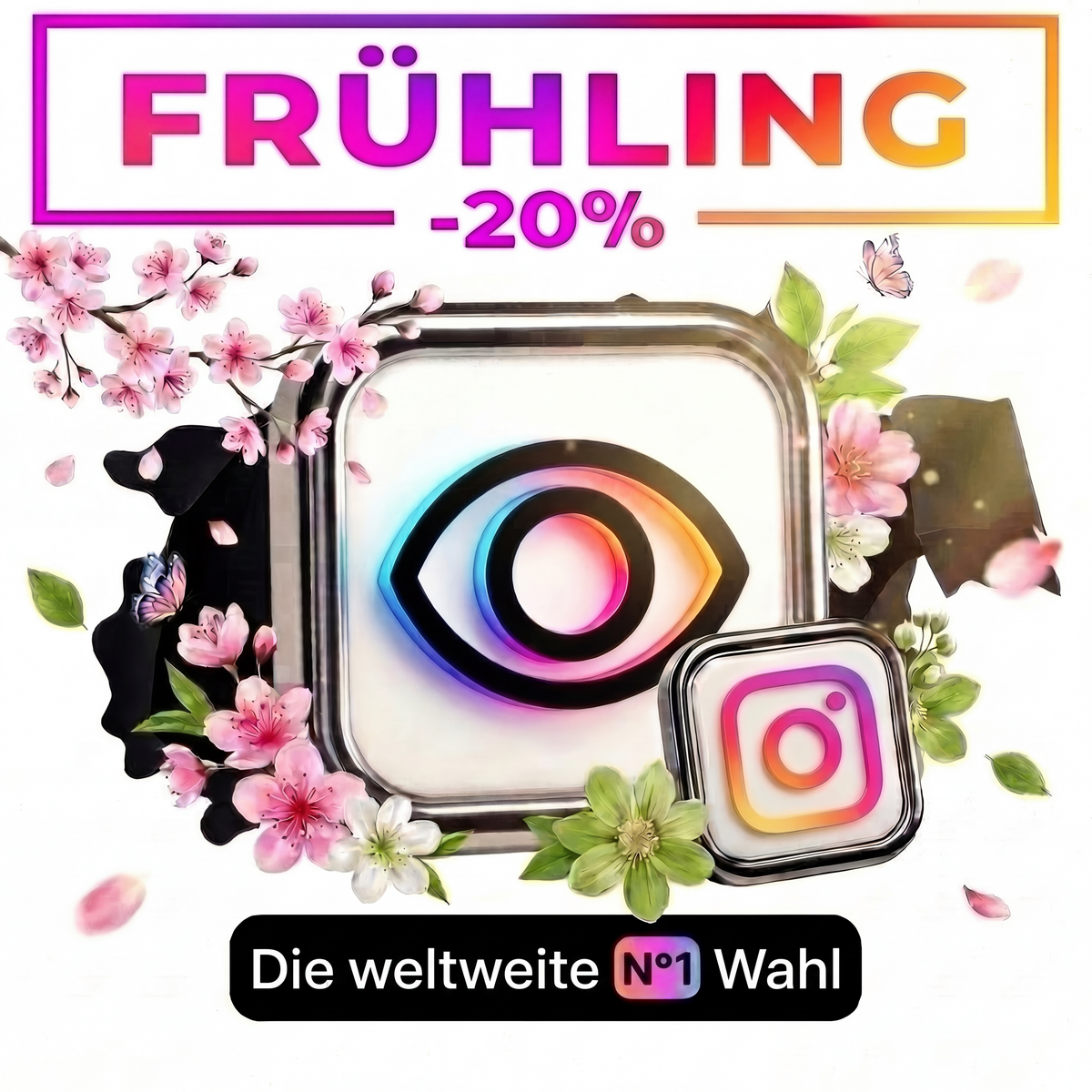 Echte Aufrufe und Videos von Instagram.